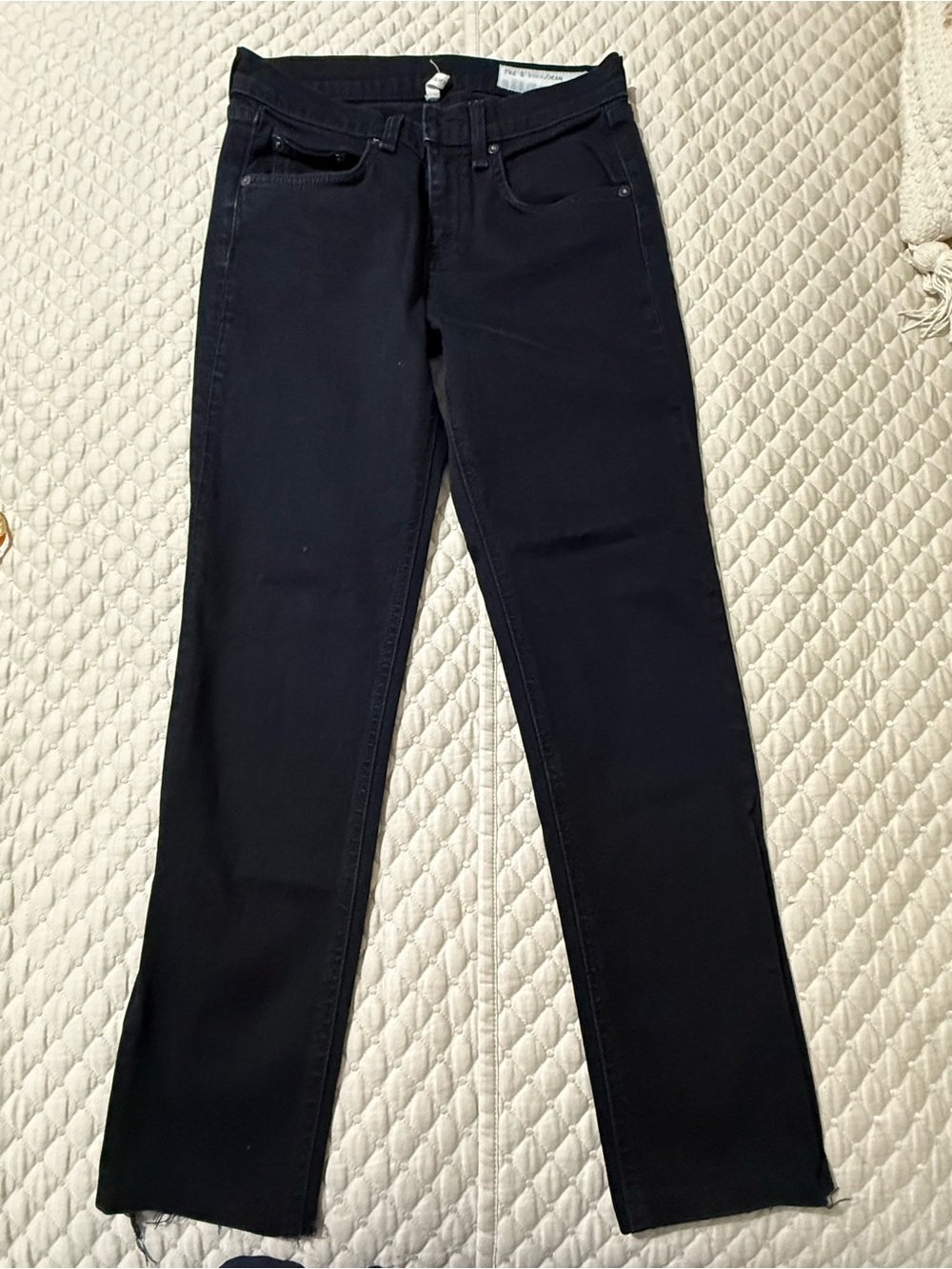 rag & bone/JEAN Black Skinny Jeans Size 25 | Stretch Designer Denim